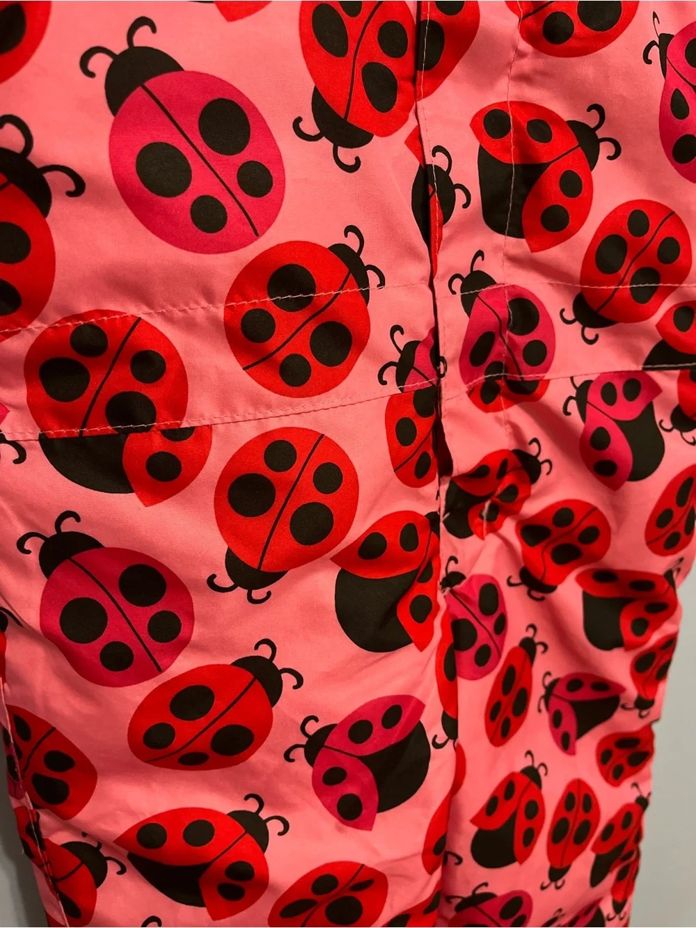 The Children's Place Pink Ladybug Puffer Jacket